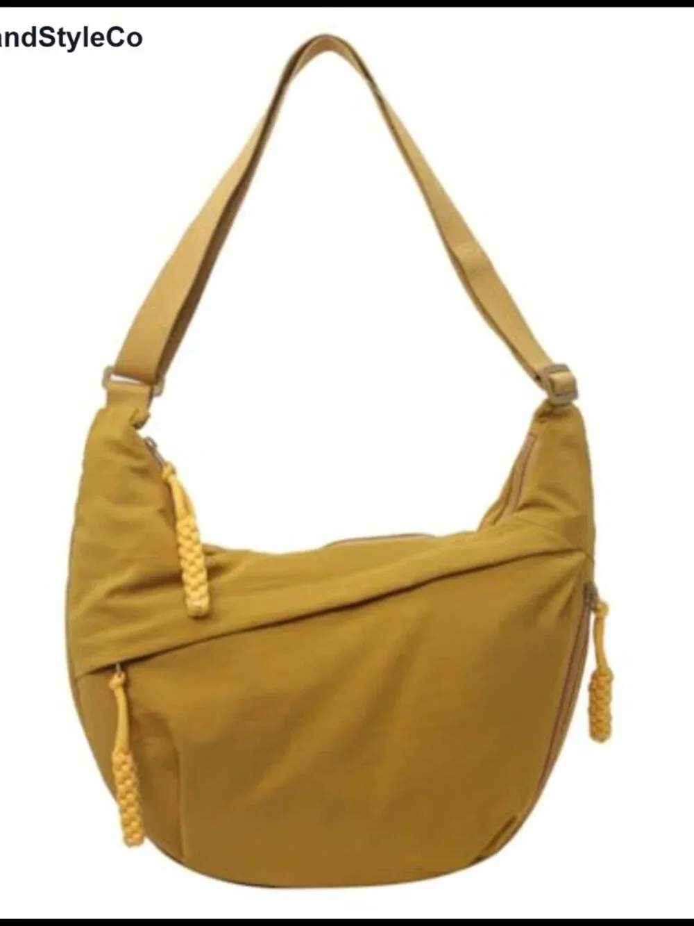 Waterproof Nylon Canvas Dumpling Hobo Bag Crossbody Purse